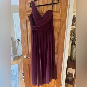 Bill Levkoff One Shoulder Bridesmaid Dress